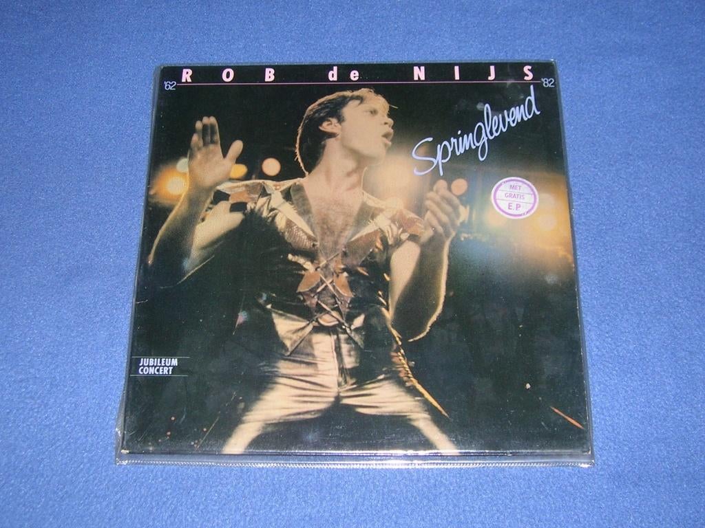 LP ROB DE NIJS Springlevend, Cd's en Dvd's, Vinyl | Nederlandstalig, Levenslied of Smartlap, Ophalen of Verzenden