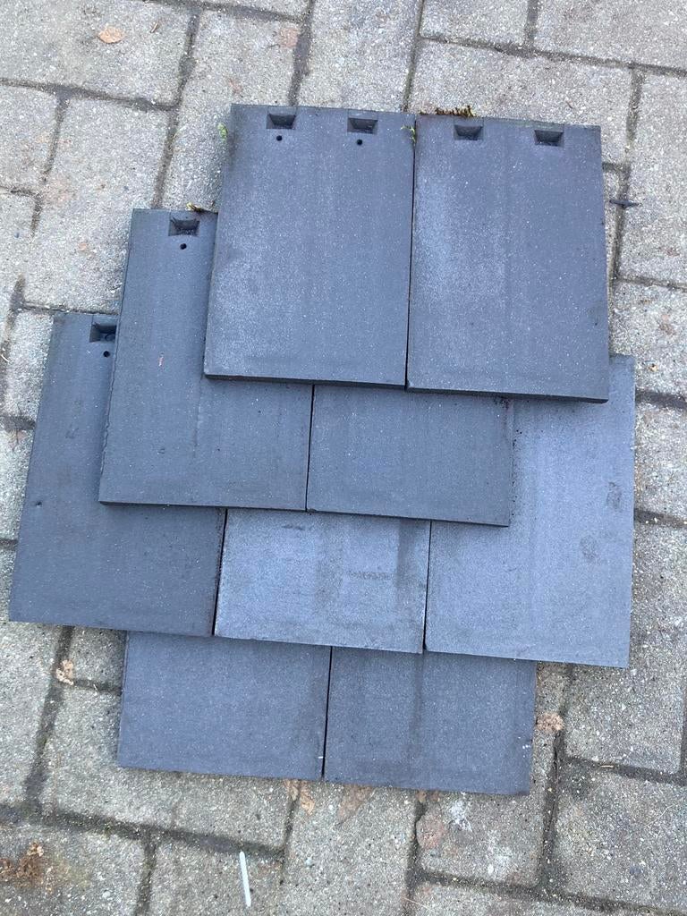 Tegelpannen, Doe-het-zelf en Bouw, Dakpannen en Dakbedekking, Ophalen, Steen of Klei, Zwart, Nieuw