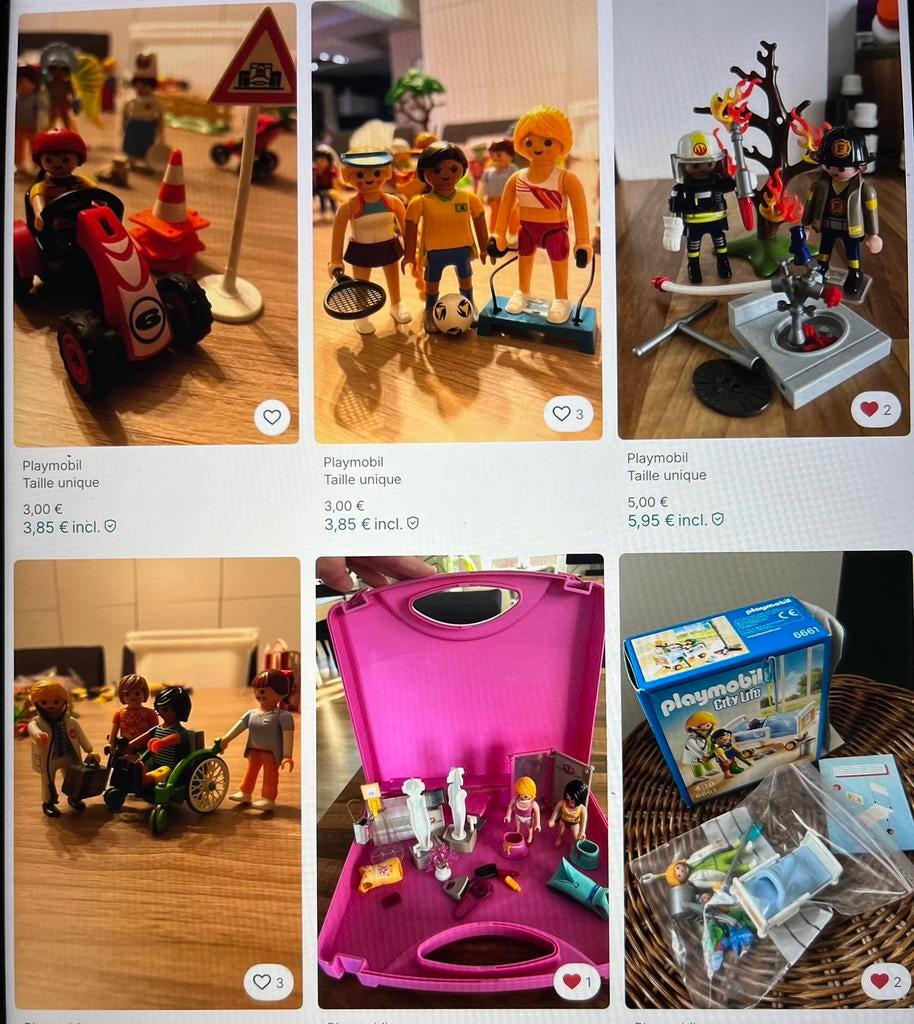 Gros lot de playmobil voir les 5 photos, Enlèvement