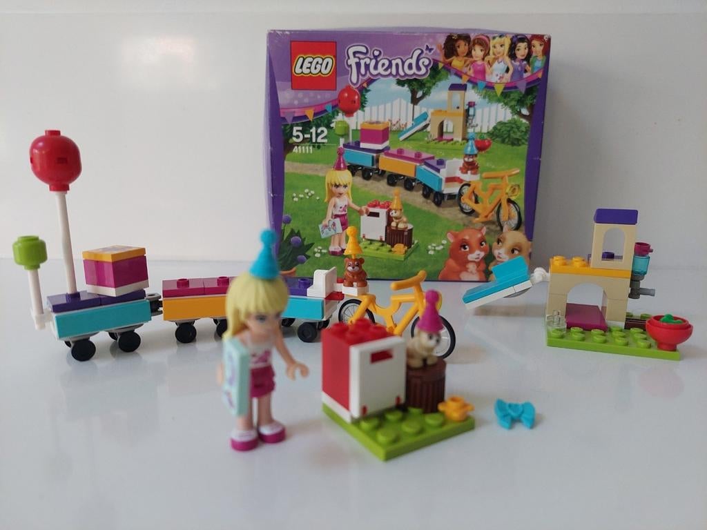 lego friends 41111 feesttrein, Ophalen of Verzenden, Gebruikt, Complete set, Lego