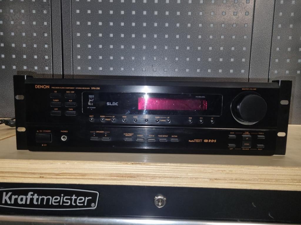 Récepteur stéréo Denon DRA-295 2x60w, TV, Hi-fi & Vidéo, Enlèvement ou Envoi, Utilisé, Analogique