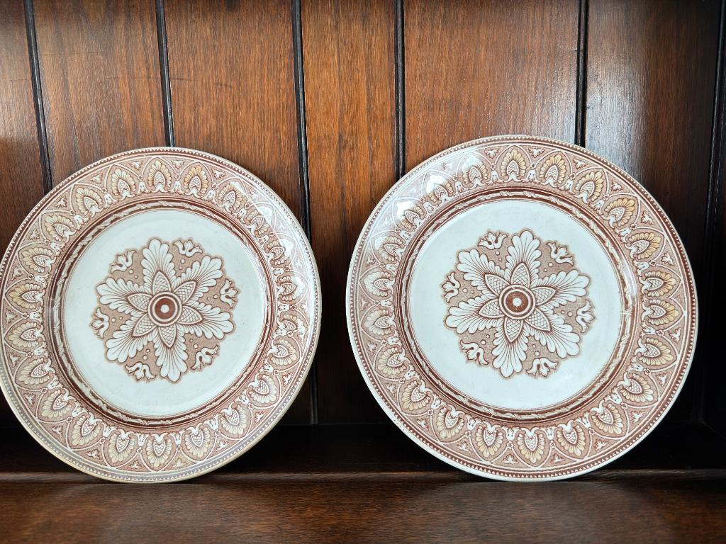 Petrus REGOUT, 2 porseleinen bordjes, Ophalen of Verzenden