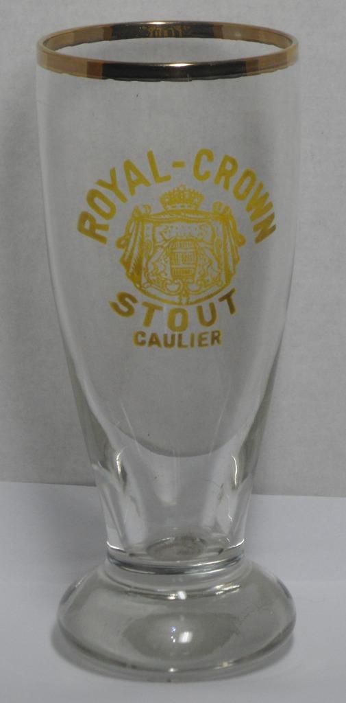 Caulier bierglas  royal crown, Verzamelen, Biermerken, Ophalen of Verzenden