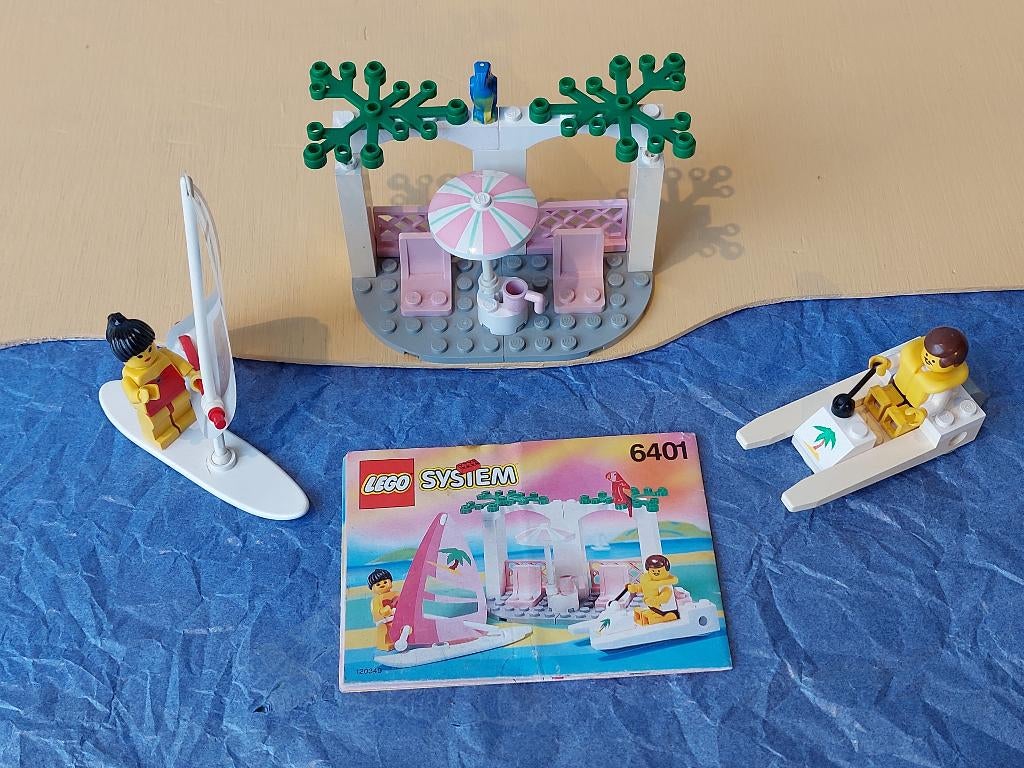 Lego Paradisa 6401 strandhut, Kinderen en Baby's, Speelgoed | Duplo en Lego, Gebruikt, Lego, Complete set, Ophalen of Verzenden