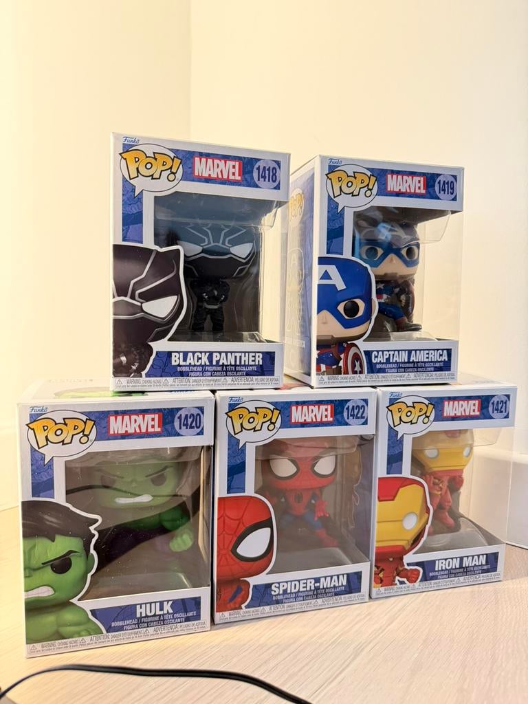Marvel Funko Pop collectie – alles samen, Hobby en Vrije tijd, Ophalen of Verzenden, Zo goed als nieuw, Figuur of Figuren