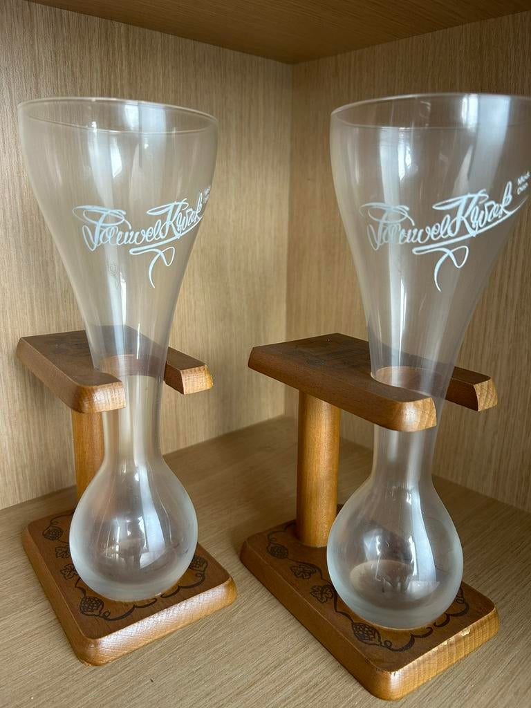 Vintage kwak bierglazen in topstaat, Verzamelen, Biermerken, Ophalen, Zo goed als nieuw, Glas of Glazen