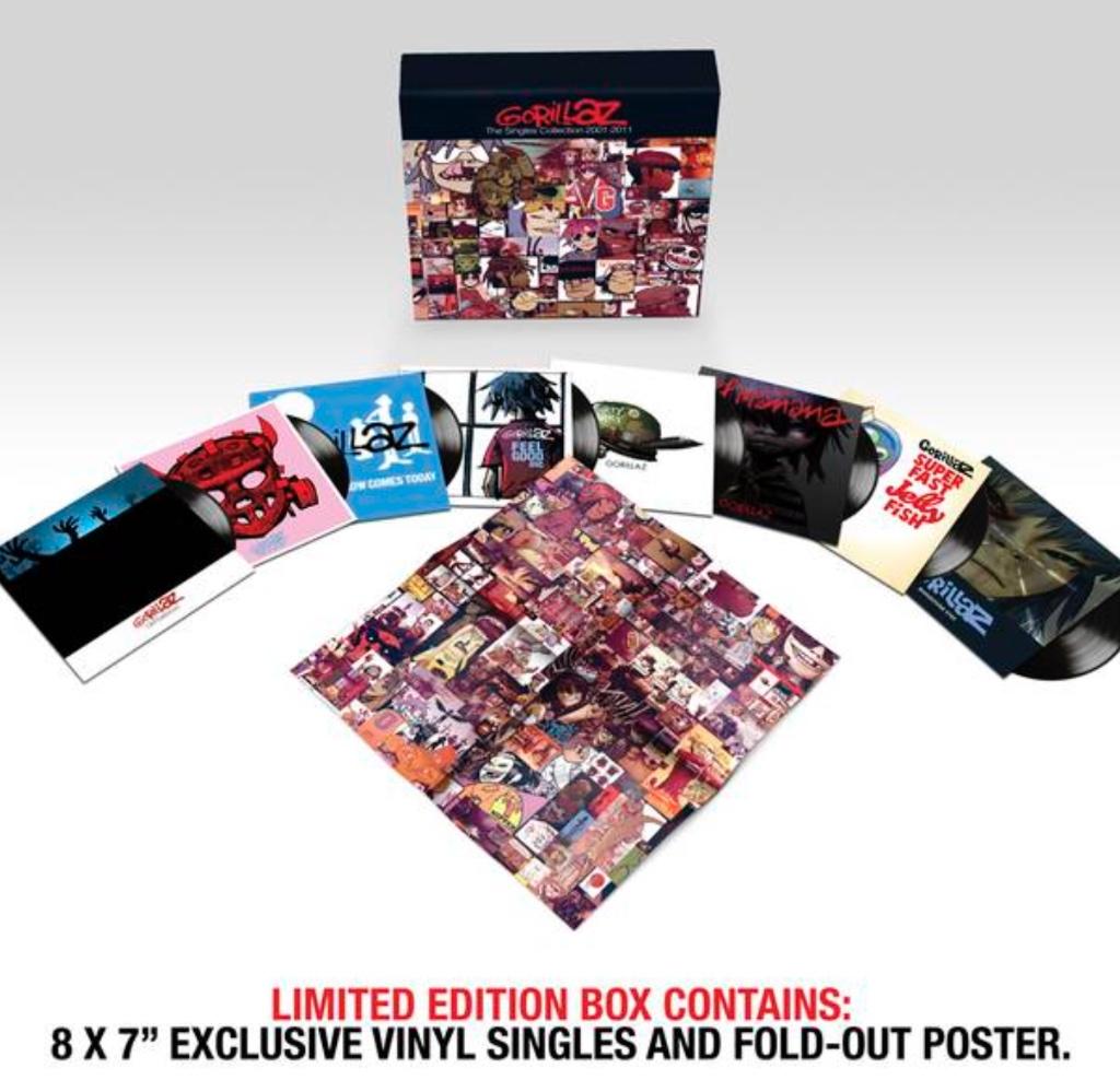 Vinyl Single BoxSet Gorillaz Singles Collection 01-11 NIEUW, 7 inch, Single, Ophalen of Verzenden, Pop
