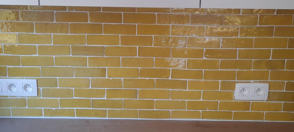 tegels zellige geel, Bricolage & Construction, Dalles & Carrelages, Moins de 20 cm, Céramique, Enlèvement, Moins de 20 cm