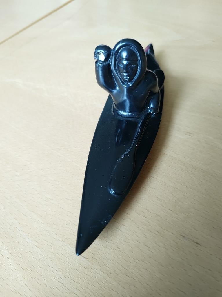 Jagende Inuit uit perliet, Ophalen of Verzenden, Gebruikt