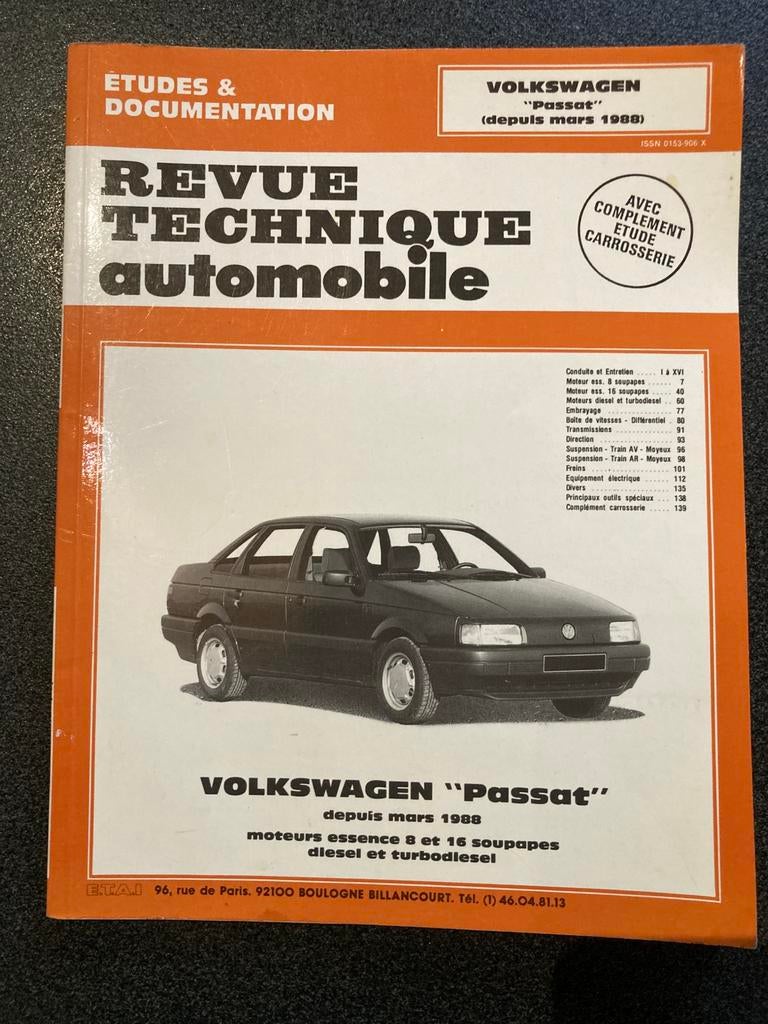 Revue technique automobile VW Passat, Enlèvement ou Envoi