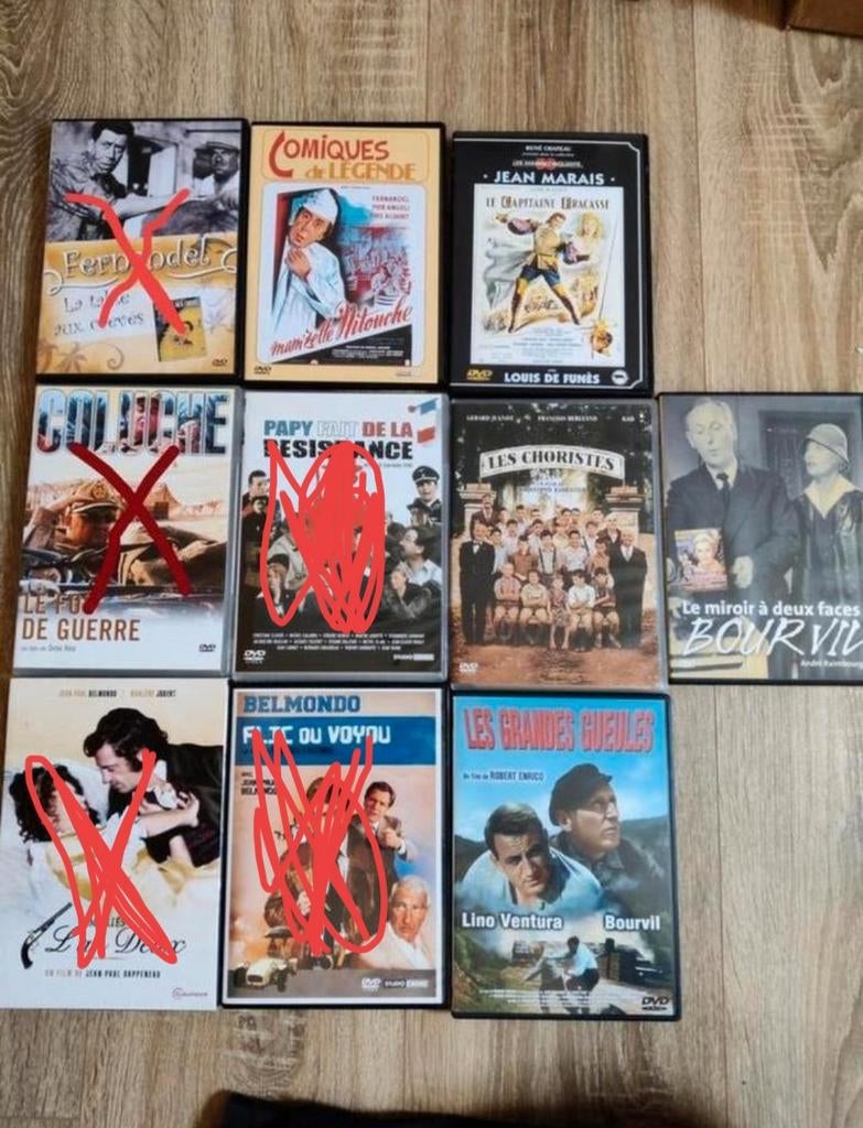 Franse comedy (Fernandel, Bourvil, Coluche) (3 € per stuk), Enlèvement ou Envoi, Comme neuf, Comédie