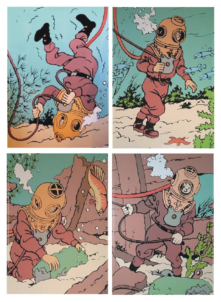 Le trésor de Rackam le Rouge  -  Plaque émaillée Tintin, Collections, Enlèvement, Comme neuf