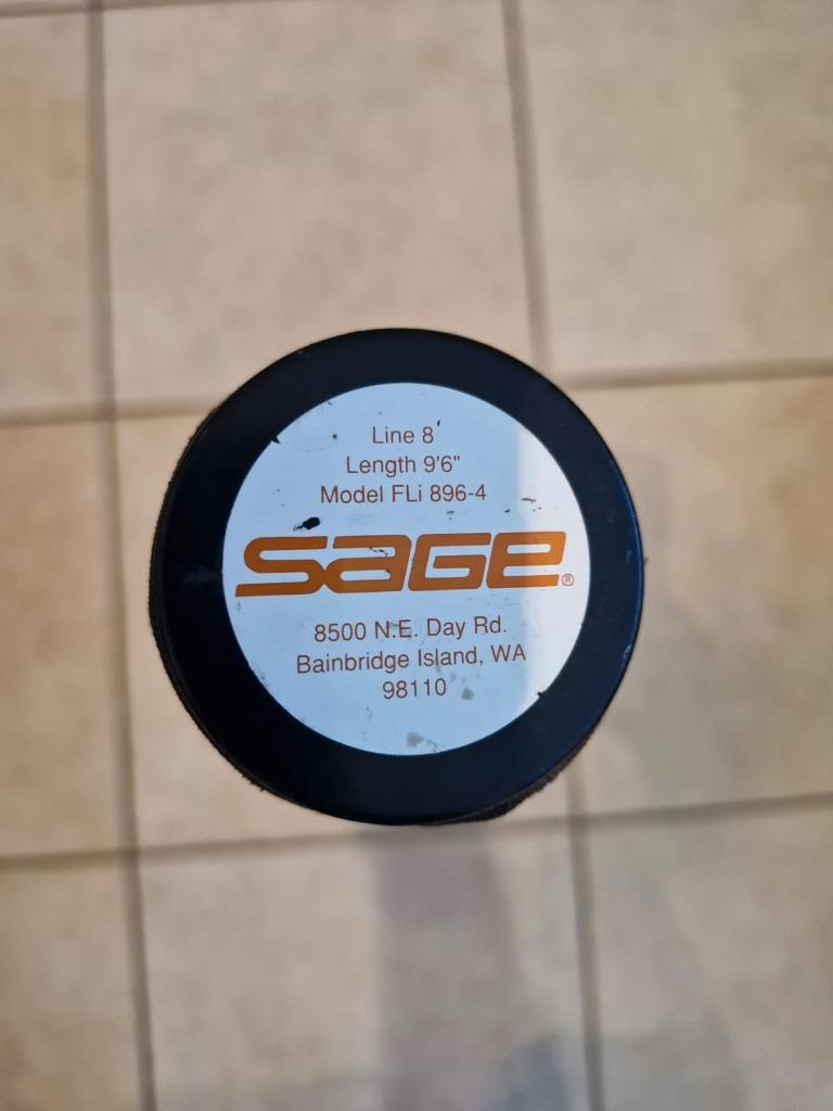 Vliegvis hengel Sage FLi 896 / 4, Watersport en Boten, Hengelsport | Vliegvissen, Ophalen of Verzenden, Gebruikt, Werphengel