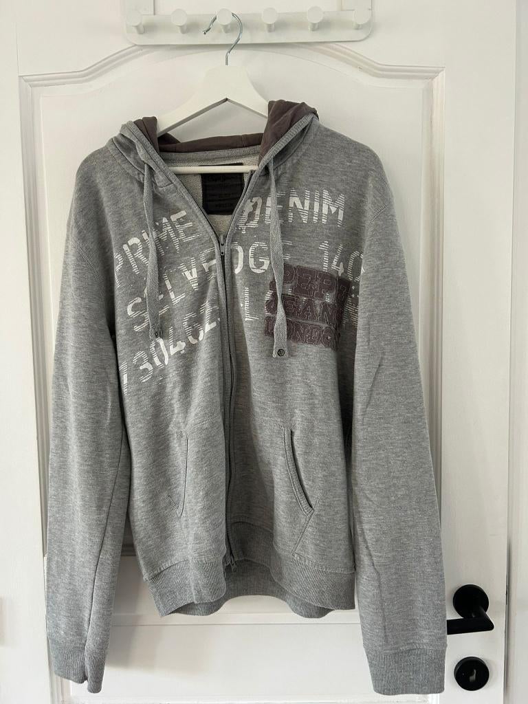 Sweat à capuche zippé gris Pepe Jeans M, Neuf, Gris, Enlèvement ou Envoi, Pepe Jeans
