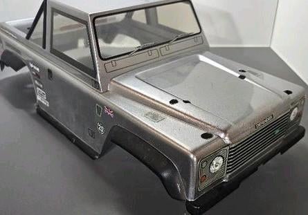 Carrosserie lexan HPI Defender 90 pick-up 1/10 – grise, Hobby & Loisirs créatifs, Échelle 1:10, Enlèvement ou Envoi, Voiture off road