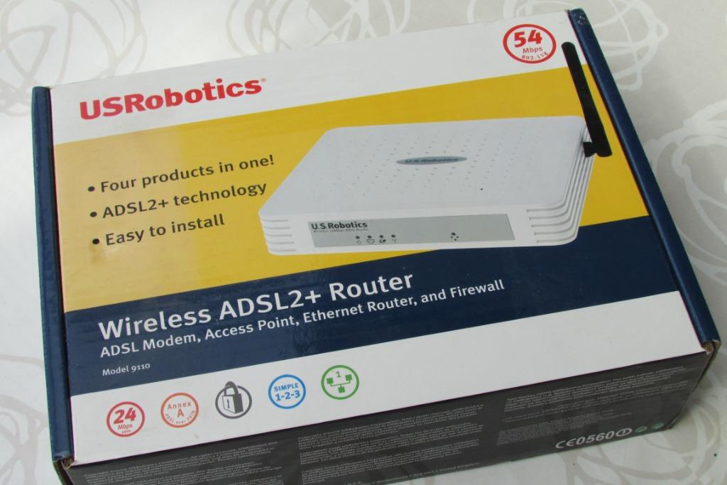 USRobotics Wireless ADSL2+Router 54 Mbps, Ophalen of Verzenden, Gebruikt, Router
