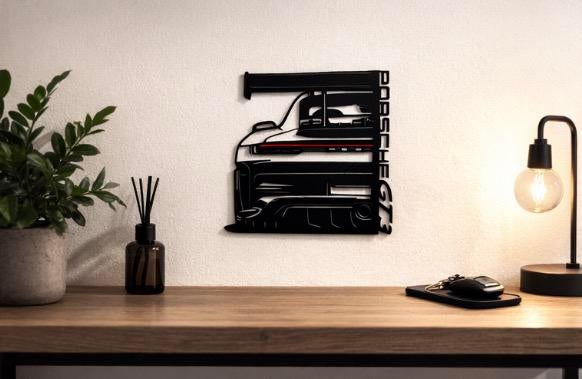 Muurkunt Porsche 911 GT3, Ophalen of Verzenden