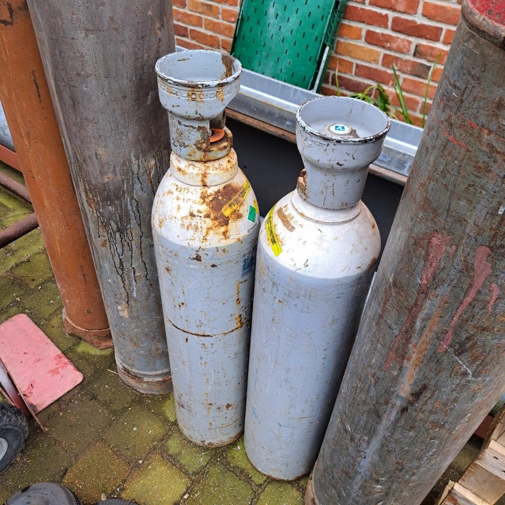 Air liquide zuurstoffles, Ophalen