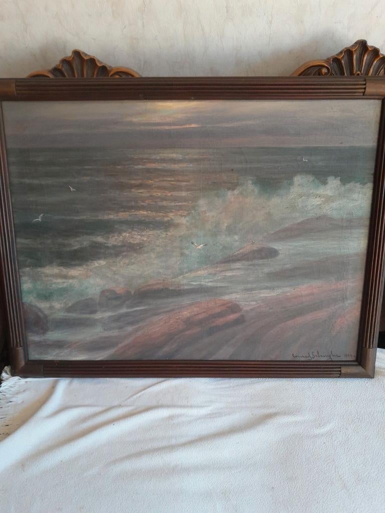 Noorwegen Conrad Selmyrth jaren 30 art decolijst, Ophalen of Verzenden