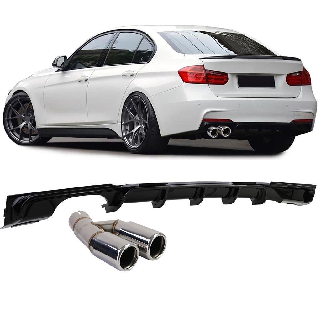 Diffuser Glans Uitlaat Passend Voor Bmw 3 serie F30 F31 M Pa, Verzenden