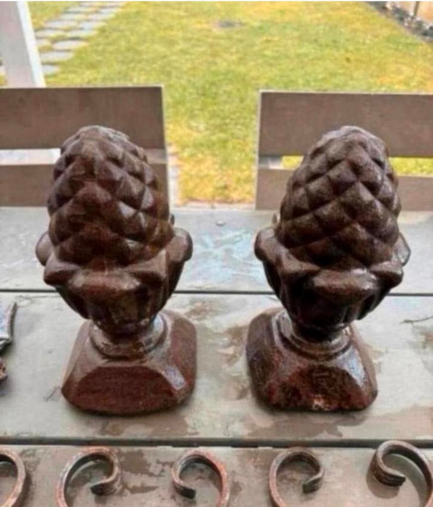 decoratieve smeedijzeren sierstukken voor een poort of hek, Tuin en Terras, Ophalen, Zo goed als nieuw
