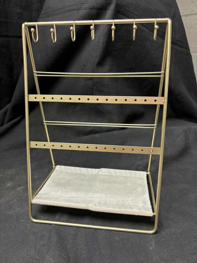 Goudkleurig juwelen houder, Handtassen en Accessoires, Ophalen, Beige, Goud