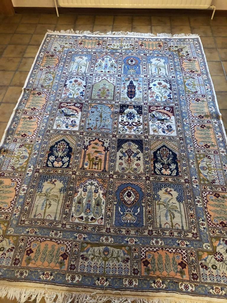 Handgeknoopt zijden tapijt, Ophalen, Perzisch, 150 tot 200 cm, 200 cm of meer