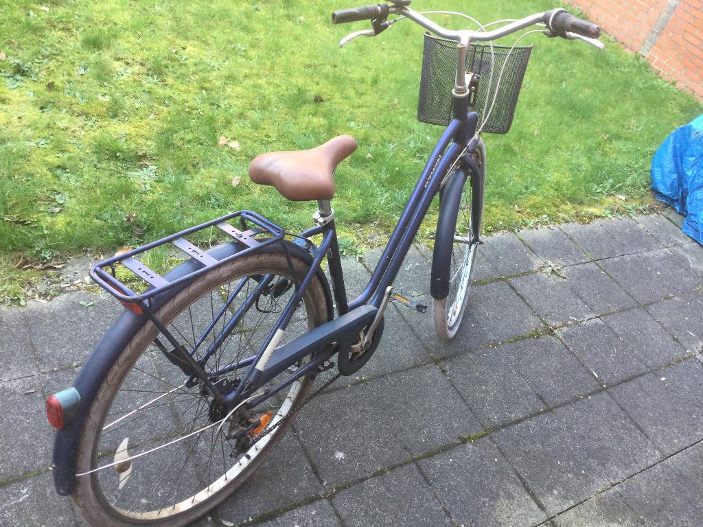 B-Twin (Elops) Damesfiets, Fietsen en Brommers, Ophalen, Gebruikt, Overige merken, Versnellingen