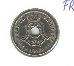 Belgique : 5 cents 1903 FR = plus rare = morin 271, Envoi, Monnaie en vrac