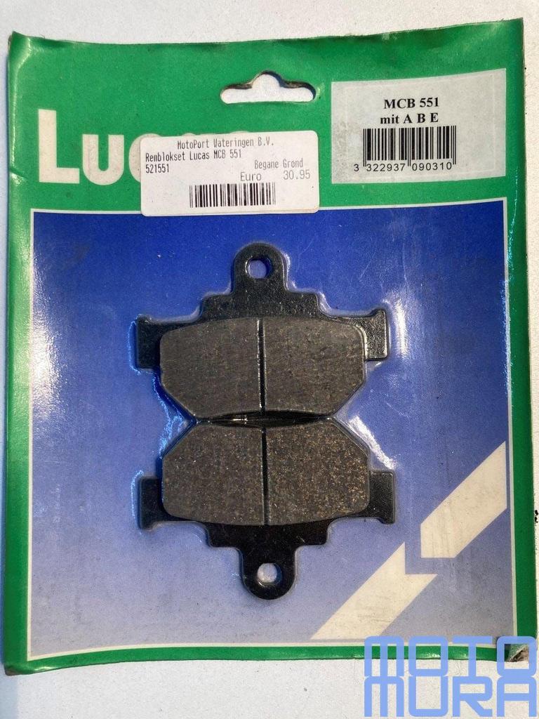 TRW MCB551 remblokken set Suzuki DR600 1985 - 1989 DR 600 50, Neuf, -, -, -