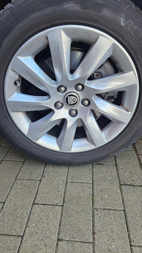 Jaguar originele velgen met winterbanden, Auto-onderdelen, Banden en Velgen, Ophalen, Gebruikt, Banden en Velgen, 17 inch