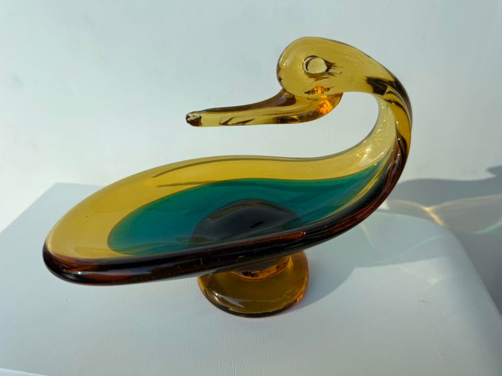 Canard de Murano, Antiquités & Art, Antiquités | Verre & Cristal, Enlèvement ou Envoi