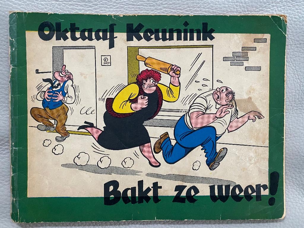 Oktaaf Keunink : Oktaaf bakt ze weer (1e DRUK 1959), Gelezen, Marc Sleen, Eén stripboek, Ophalen of Verzenden
