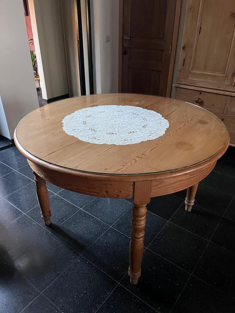 Ronde uitschuifbare tafel, Engelse stijl., Ophalen, Rond