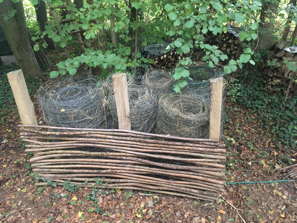 Clôture galvanisée 100 cm, Jardin & Terrasse, Enlèvement, Utilisé, Fer, Clôture en treillis métallique