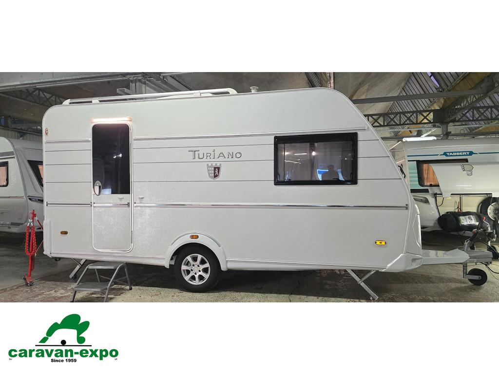 TABBERT TURIANO 420 QD/F, Caravans en Kamperen, Caravans, Bedrijf, tot en met 4, 1000 - 1250 kg, Tabbert, 5 tot 6 meter