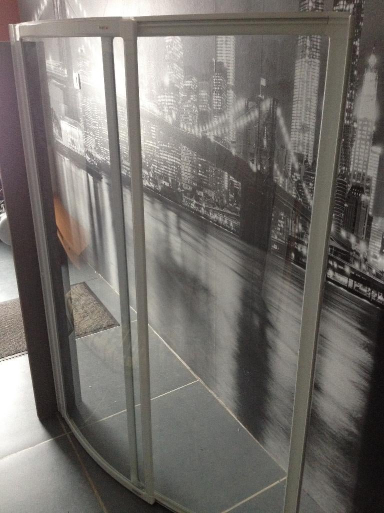 Allibert halfrond badwand universeel-NIEUW(nieuwprijs 575€), Ophalen, Nieuw, Glas, Bad