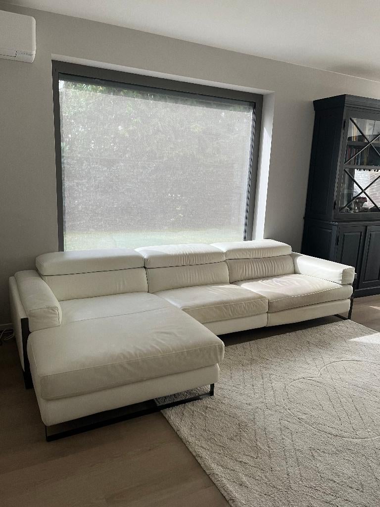 Lederen hoeksalon Calia Italia, Maison & Meubles, Enlèvement, Utilisé, Cuir, Modern design