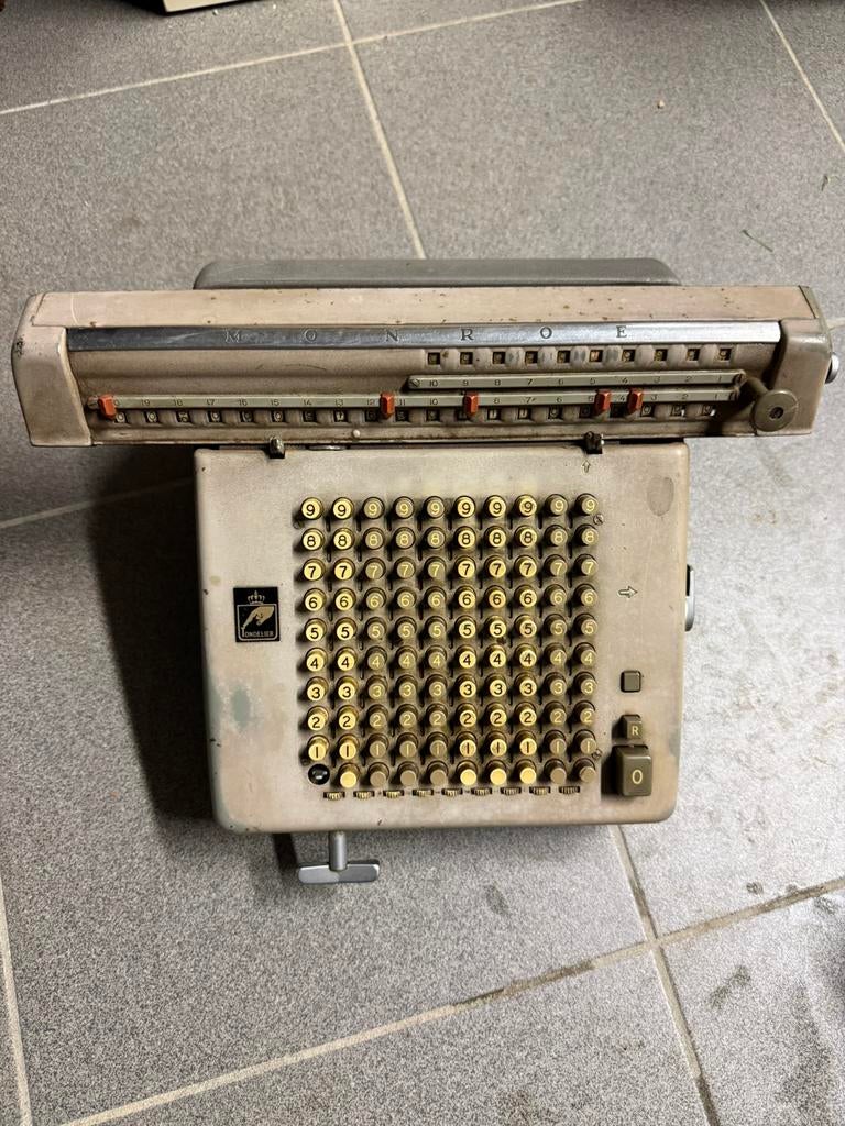 Calculatrice mécanique Vintage Monroe modèle L-200-N, Enlèvement ou Envoi