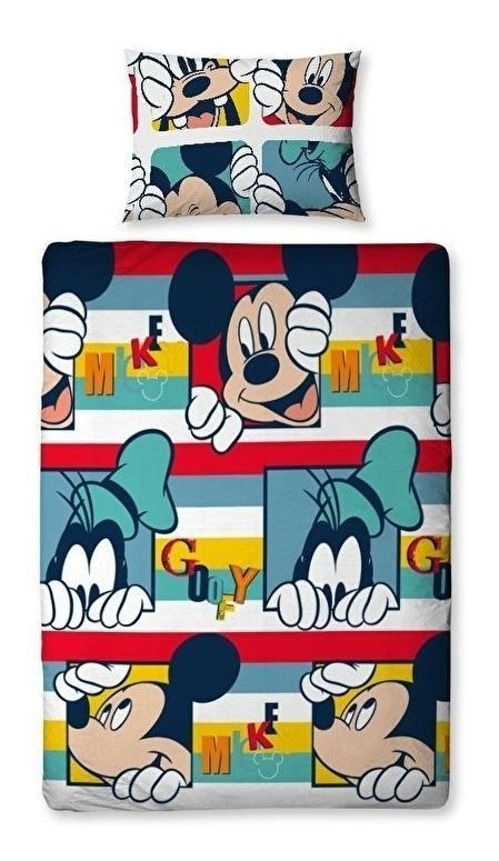 Mickey Mouse Dekbedovertrek Cartoon 135 x 200 - AANBIEDING, Overige kleuren, Dekbedovertrek, Nieuw, Ophalen of Verzenden