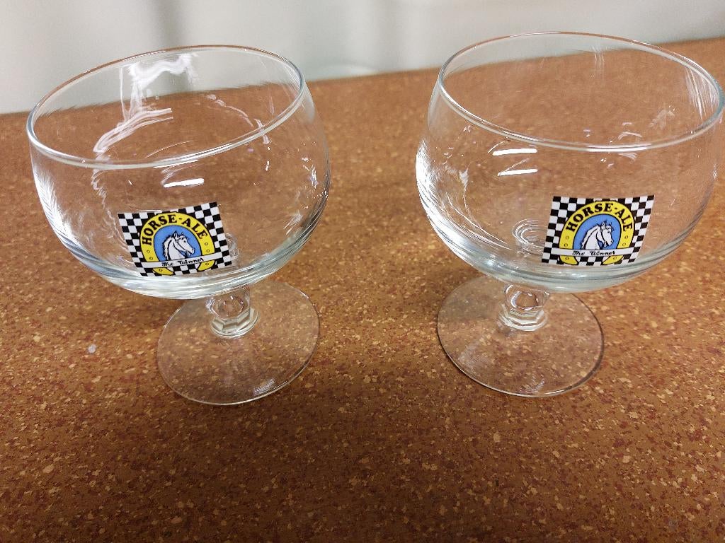 Bierglazen Horse Ale, Verzamelen, Biermerken, Ophalen of Verzenden, Zo goed als nieuw, Overige typen, Overige merken