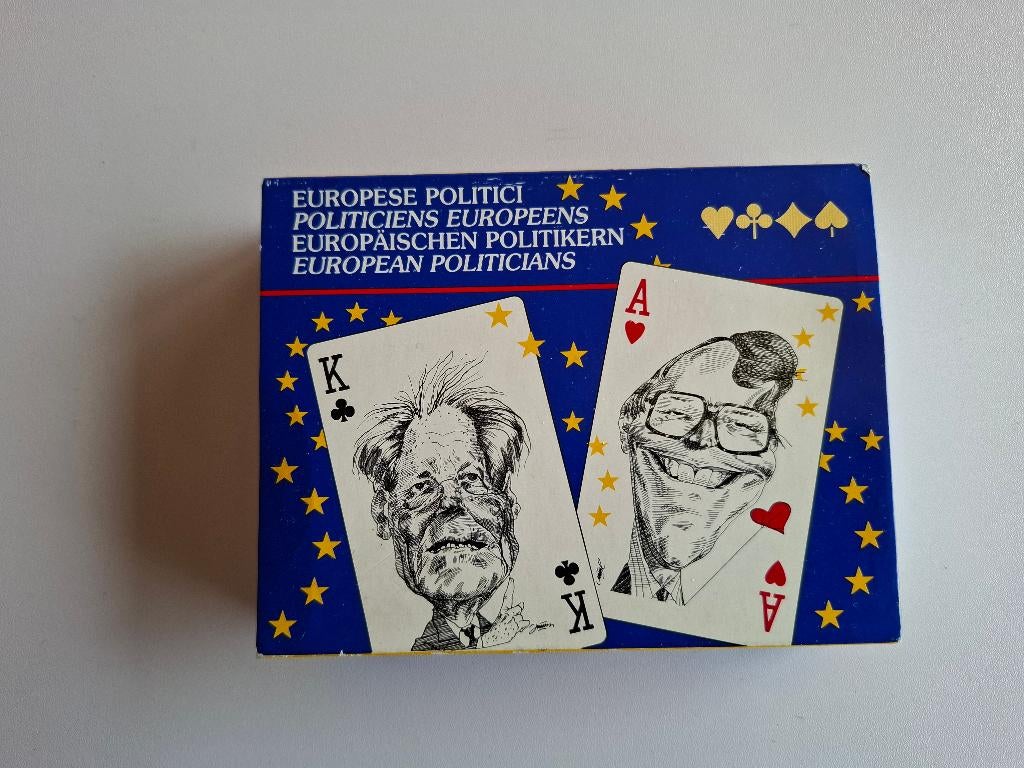 speelkaarten (karikaturen van Europese politici), Verzamelen, Speelkaarten, Jokers en Kwartetten, Ophalen, Speelkaart(en)