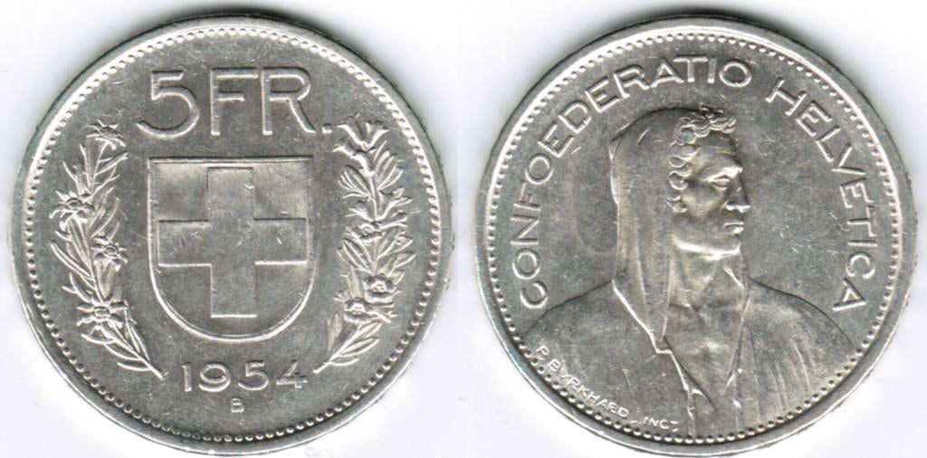 zilver 5chf hirte zwitserland, Enlèvement ou Envoi, Autres pays, Série, Argent