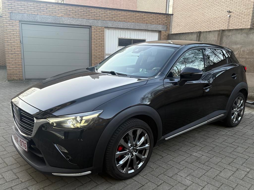 Mazda CX-3 SkyActiv - G 2019, Auto's, Mazda, 4 cilinders, Zwart, Leder, Handgeschakeld