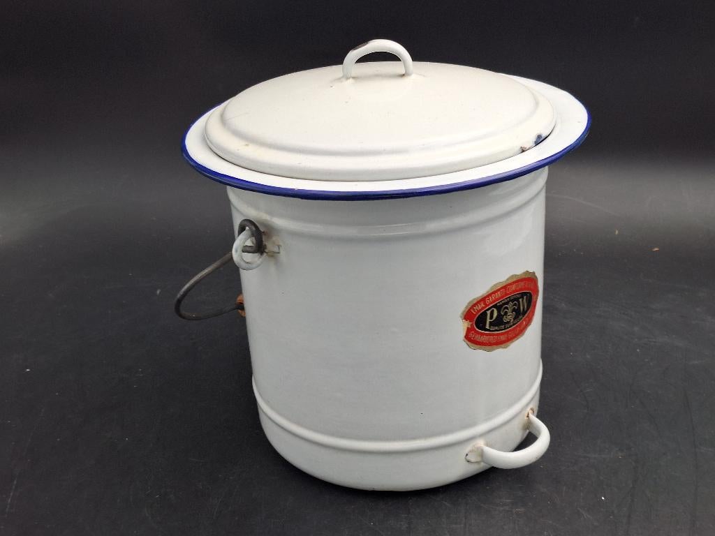 oude witte email kindernachtemmer, begin 1900, Ophalen of Verzenden