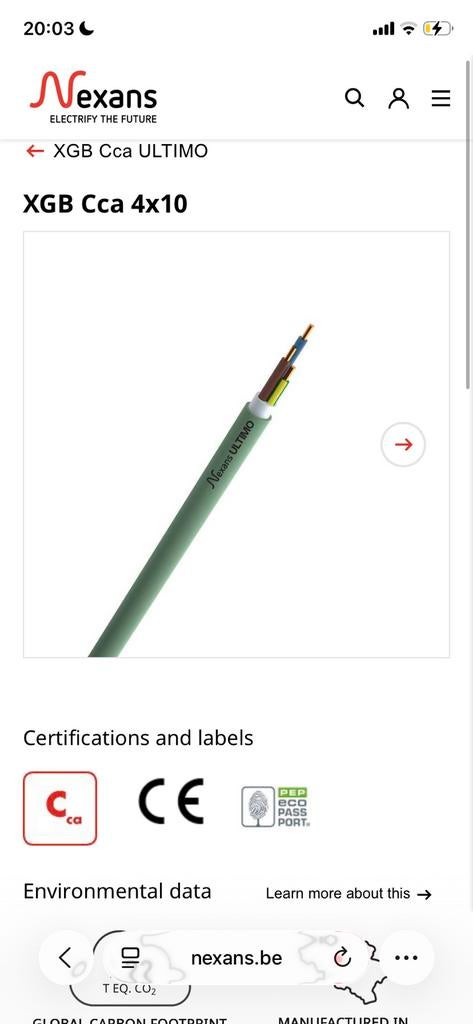 10 carre 4g xgb, Enlèvement, Neuf, Câble ou Fil électrique