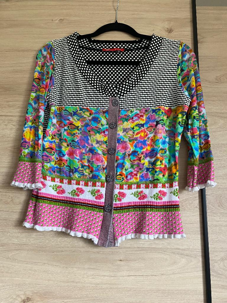 Kleurrijke gillet Olivier Philips, Kleding | Dames, Ophalen, Maat 36 (S), Zwart