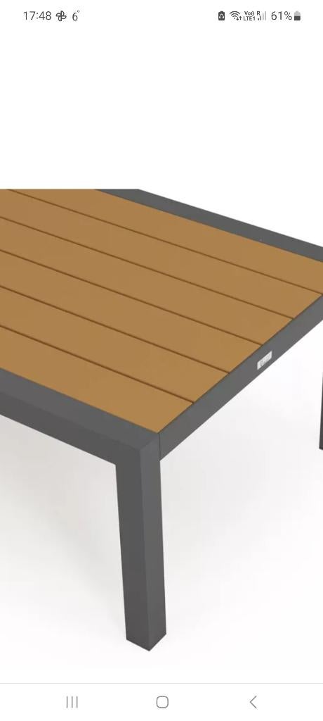 Lage tafel/ salontafel voor lounge, Tuin en Terras, Tuintafels, Ophalen, Nieuw, Aluminium