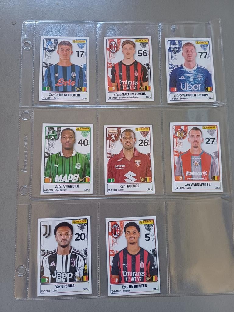 Panini Calciatori 2025-2026 Belgen, Verzenden