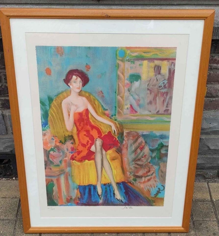 Lithographie femme signe, Enlèvement